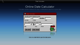 What Date-calculator.net website looked like in 2013 (10 years ago)