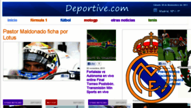 What Deportive.com website looked like in 2013 (10 years ago)