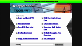 What Decrypter.com website looked like in 2013 (10 years ago)