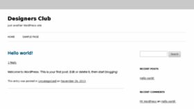 What Designersclub.in website looked like in 2014 (10 years ago)