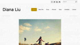 What Dianaliu.com website looked like in 2014 (10 years ago)