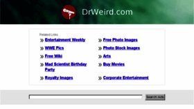 What Drweird.com website looked like in 2014 (10 years ago)
