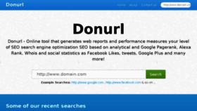 What Donurl.com website looked like in 2014 (10 years ago)