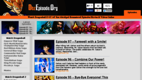 What Dbzepisode.org website looked like in 2014 (10 years ago)