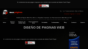 What Disenodepaginasweb.com.mx website looked like in 2014 (10 years ago)