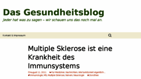 What Dasgesundheitsblog.de website looked like in 2014 (10 years ago)