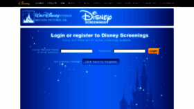 What Disneyscreenings.com website looked like in 2014 (10 years ago)