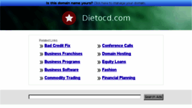 What Dietocd.com website looked like in 2014 (10 years ago)
