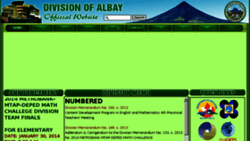 What Depedalbay.com.ph website looked like in 2014 (10 years ago)