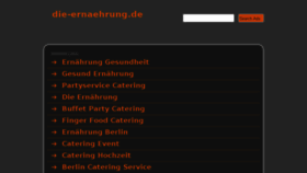 What Die-ernaehrung.de website looked like in 2014 (10 years ago)