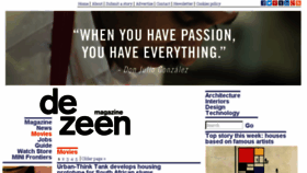 What Dezeenscreen.com website looked like in 2014 (10 years ago)