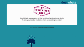 What Dealwhale.net website looked like in 2014 (10 years ago)