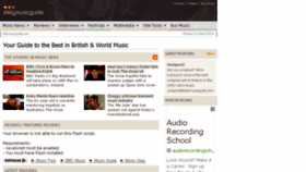 What Dailymusicguide.com website looked like in 2014 (10 years ago)