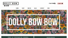 What Dollybowbow.co.uk website looked like in 2014 (10 years ago)