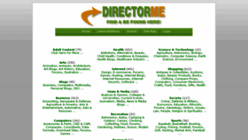 What Directorme.com website looked like in 2014 (10 years ago)