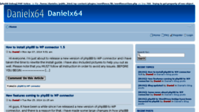 What Danielx64.com website looked like in 2014 (10 years ago)
