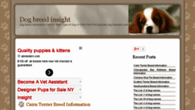 What Dogbreedinsight.com website looked like in 2014 (10 years ago)