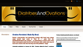 What Diatribesandovations.com website looked like in 2014 (10 years ago)