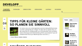 What Developp.de website looked like in 2014 (10 years ago)