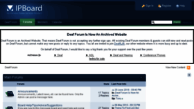 What Deafforum.co.uk website looked like in 2014 (10 years ago)