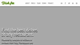 What Dish.fm website looked like in 2014 (10 years ago)