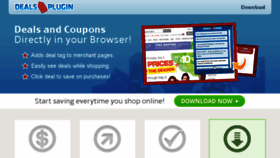 What Dealsplugin.com website looked like in 2014 (10 years ago)