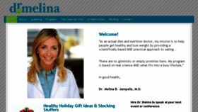 What Drmelina.com website looked like in 2014 (10 years ago)