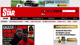 What Dailystarsunday.co.uk website looked like in 2014 (10 years ago)