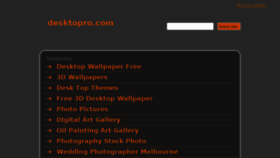 What Desktopro.com website looked like in 2014 (10 years ago)