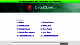 What Decoes.net website looked like in 2014 (10 years ago)