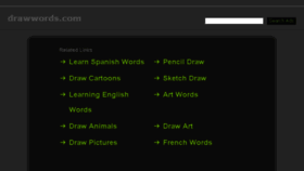 What Drawwords.com website looked like in 2014 (10 years ago)