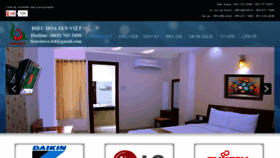What Dieuhoasenviet.com.vn website looked like in 2014 (10 years ago)
