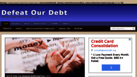 What Defeatourdebt.com website looked like in 2014 (9 years ago)