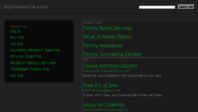 What Digresource.com website looked like in 2014 (9 years ago)
