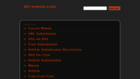 What Dir-mania.com website looked like in 2014 (9 years ago)
