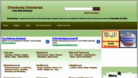 What Directoriesdirectories.com website looked like in 2014 (9 years ago)