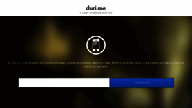 What Duri.me website looked like in 2014 (11 years ago)
