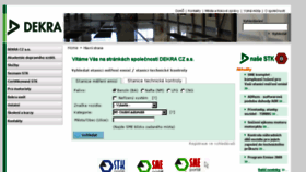 What Dekra-automobil.cz website looked like in 2014 (9 years ago)