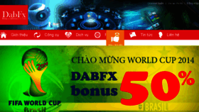 What Dabfx.com website looked like in 2014 (9 years ago)