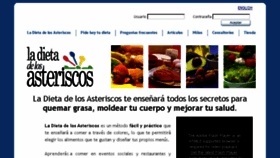 What Dietadelosasteriscos.com website looked like in 2014 (9 years ago)