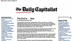What Dailycapitalist.com website looked like in 2014 (9 years ago)