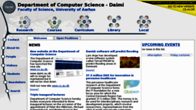 What Daimi.au.dk website looked like in 2014 (9 years ago)