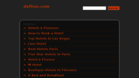 What Deflion.com website looked like in 2014 (9 years ago)