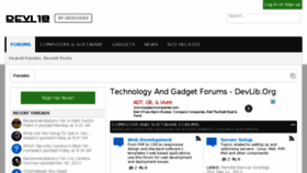 What Devlib.org website looked like in 2014 (9 years ago)
