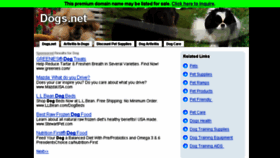 What Dogs.net website looked like in 2014 (9 years ago)