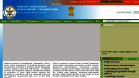 What Drdo.org website looked like in 2014 (9 years ago)