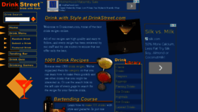 What Drinkstreet.com website looked like in 2014 (9 years ago)