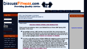 What Discussfitness.com website looked like in 2014 (9 years ago)