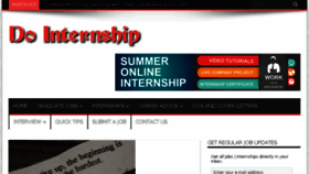 What Dointernship.com website looked like in 2014 (9 years ago)