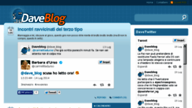 What Daveblog.net website looked like in 2014 (9 years ago)